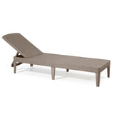 Tumbona de jardín ajustable Jaipur Sun Lounger cappuccino