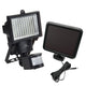 Maclean MCE442 Lámpara solar Foco LED con sensor de movimiento Lámpara solar de pared con sensor crepuscular Luz solar IP44 6W 360 Lumen 6000K