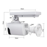 Cámara solar falsa, LED intermitente, sensor de movimiento, iluminación LED, pegatina gratuita, SOL1800S