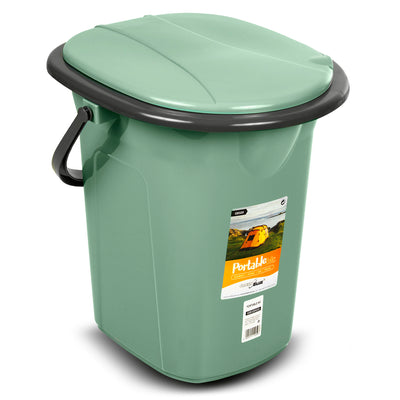 Sanita portátil GreenBlue GB320GG 19L com tampa verde-cinza