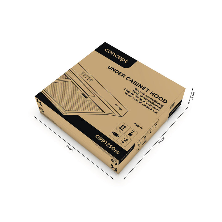 Exaustor prateado Iluminação LED Concept 50cm OPP1250SS