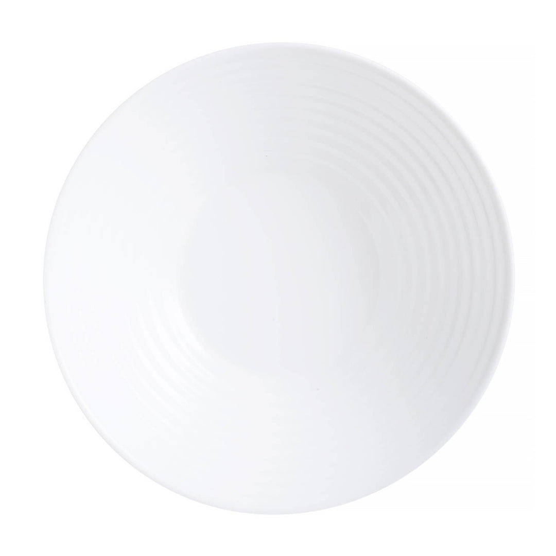 Talheres de vidro de 18 peças para 6 pessoas com prato de 20 cm de profundidade Harena LUMINARC