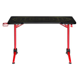 Mesa de jogos NanoRS com LEDs RGB, preta, grande, 100 kg máx., altura 760 mm, RS163