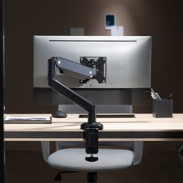 Suporte de mesa universal para monitor Ergo Office ER-445, mola a gás de 17" a 35", 15 kg, VESA 75x75 / 100x100