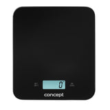 Báscula de cocina digital con reloj y temporizador 15 kg Concept negro VK5712