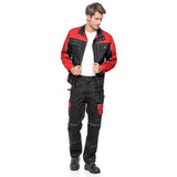 Calça de trabalho tamanho 56 (103-108) HELIOS PRETO / VERMELHO