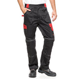 Calça de trabalho tamanho 56 (103-108) HELIOS PRETO / VERMELHO