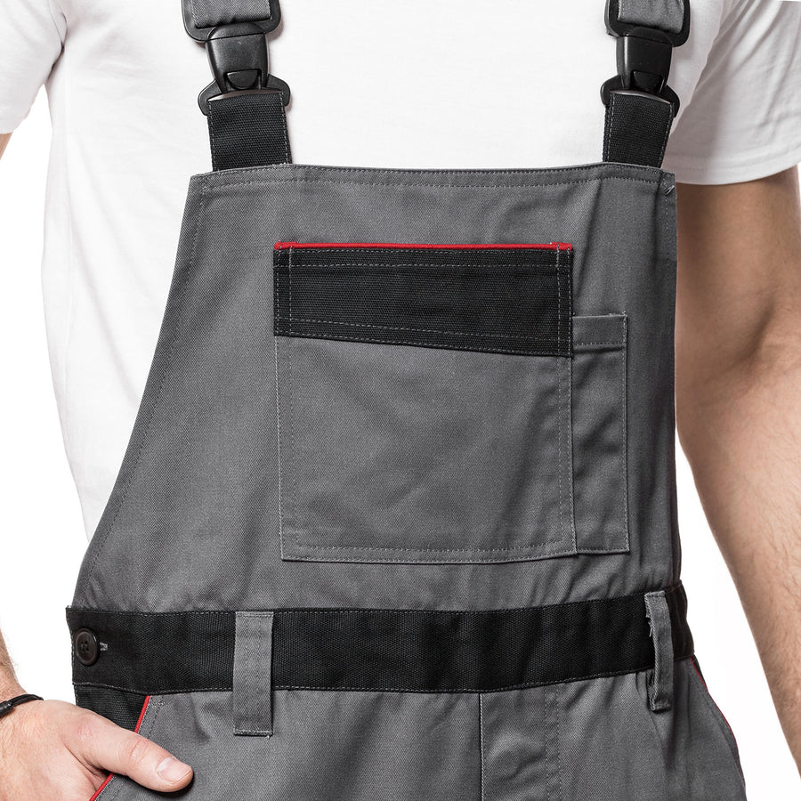 Macacão com bolsos multifuncionais, calça de trabalho, calça masculina Cinza/Preto 280g/m² LENNOX AVACORE GREY-BLACK Tamanho 54 (98-103)
