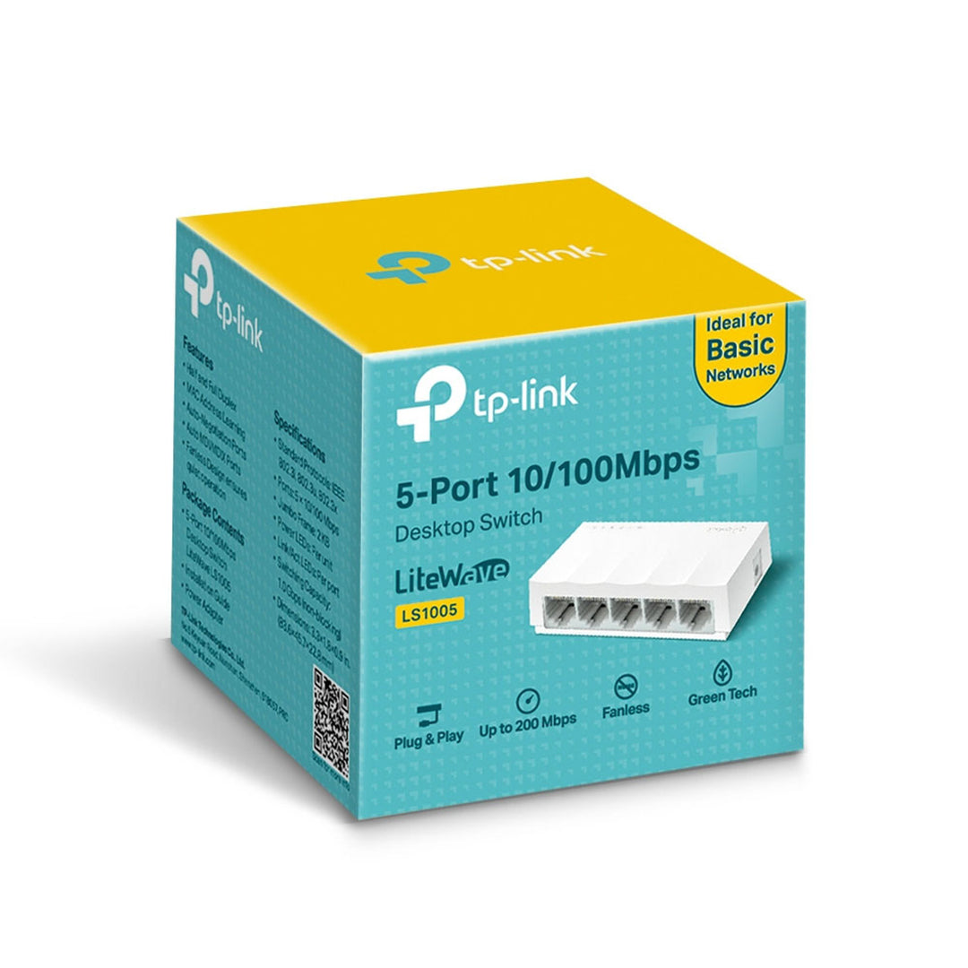 Switch LS1005 5 portas Switch TP-Link 10/100 Mb/s