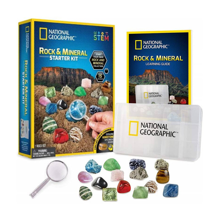 Kit inicial de rochas e minerais da National Geographic