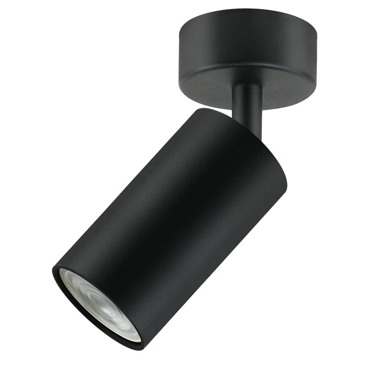 Candeeiro de teto/parede Maclean, spot, móvel, alumínio, 1xGU10, 55x100mm, preto mate, MCE451 B