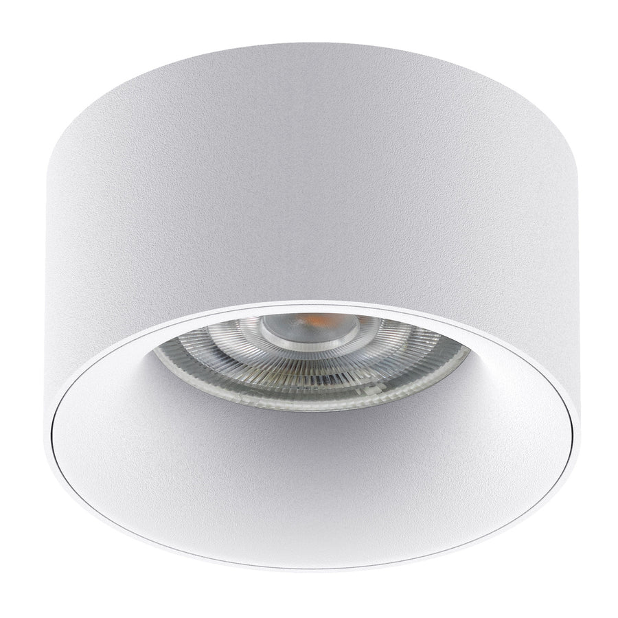 Candeeiro de embutir no teto com casquilho GU5.3 MR16 para lâmpadas LED e halógenas até 35W 70x40mm Foco de embutir em alumínio redondo branco