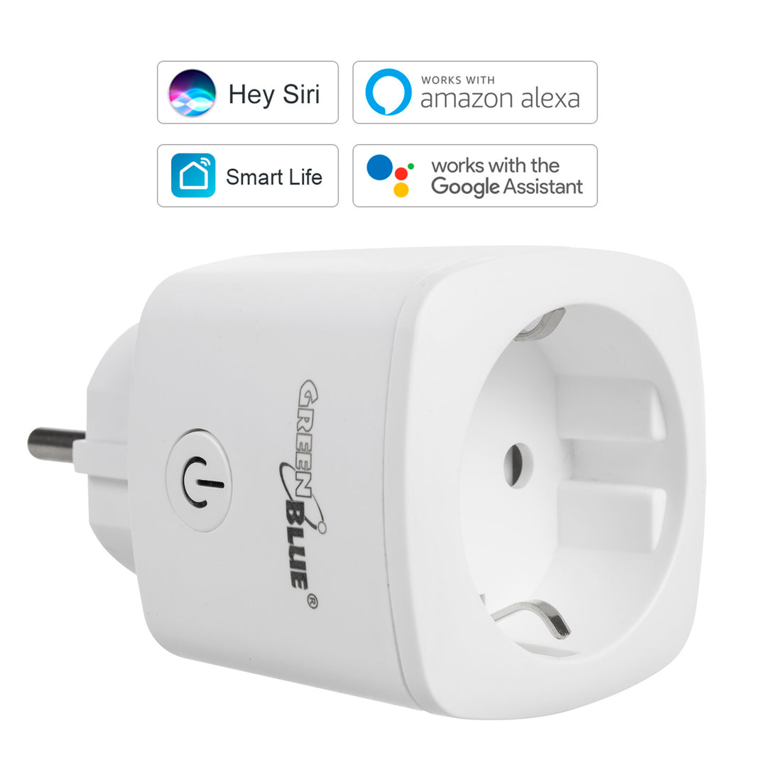 Plugue inteligente WiFi compatível com Google Home Google Assistant Alexa Siri Wifi Smart Plug 2.4Ghz