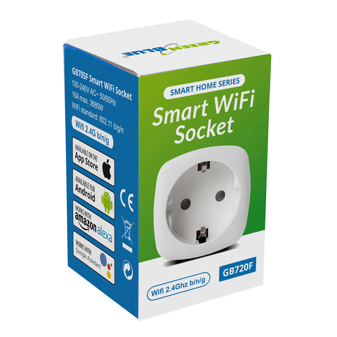 Plugue inteligente WiFi compatível com Google Home Google Assistant Alexa Siri Wifi Smart Plug 2.4Ghz