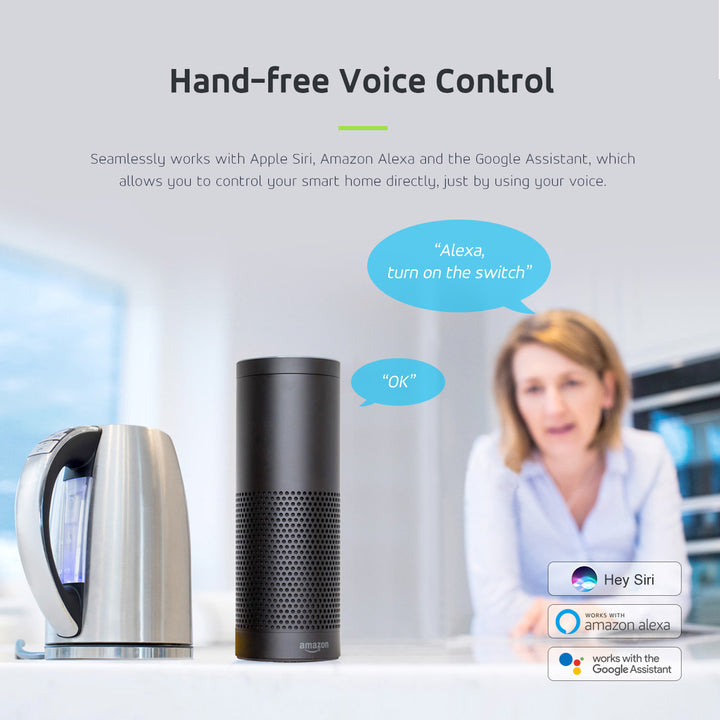 Plugue inteligente WiFi compatível com Google Home Google Assistant Alexa Siri Wifi Smart Plug 2.4Ghz