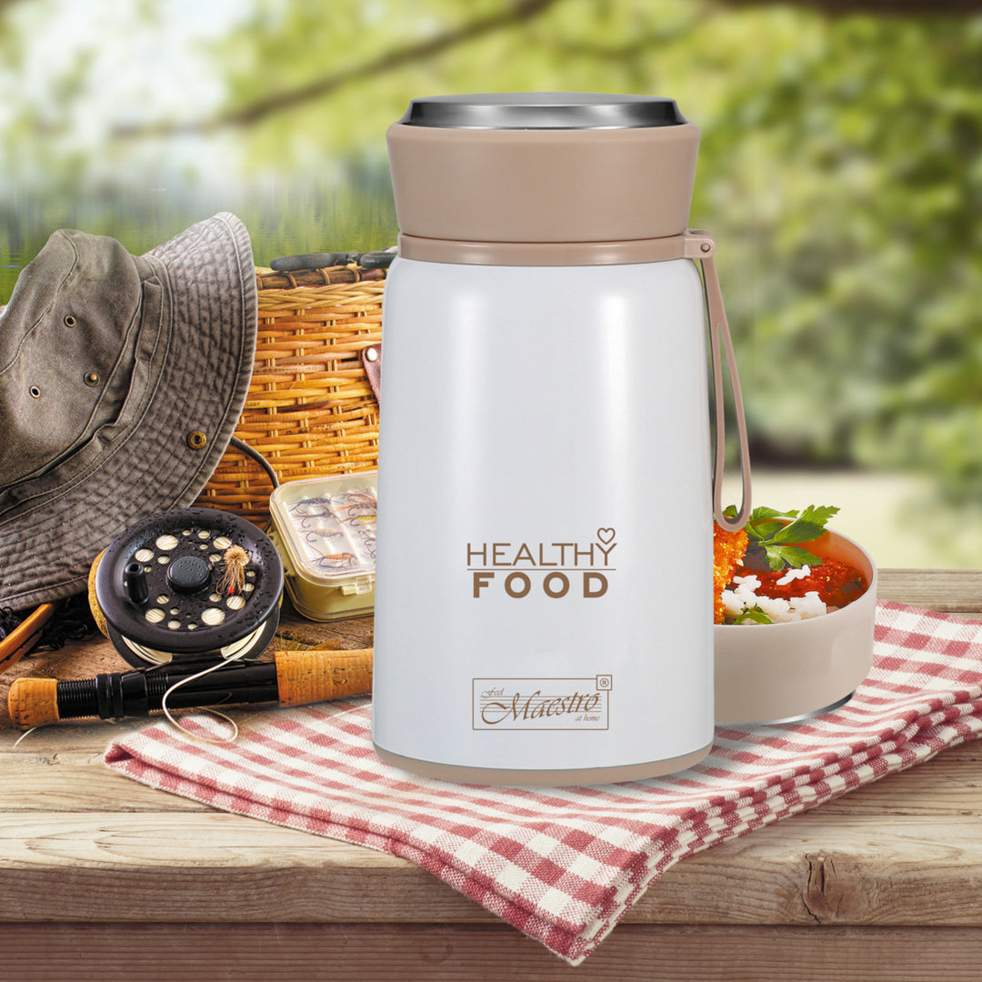 Recipiente térmico para alimentos Aço inoxidável incl. Colher dobrável 800ml