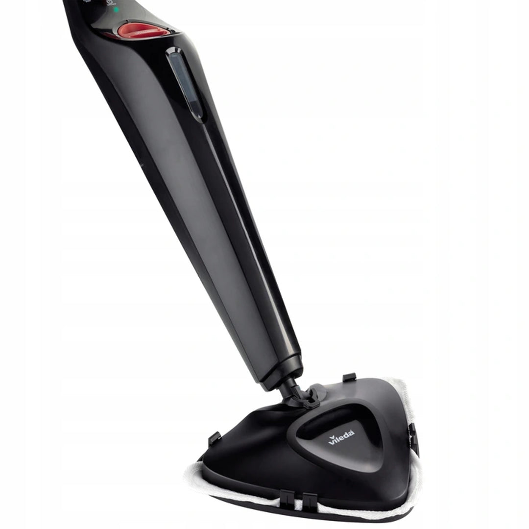 Mopa a vapor Vileda Steam Plus Compact, potencia de 1550 W, capacidad del depósito de 400 ml, 2 recambios,