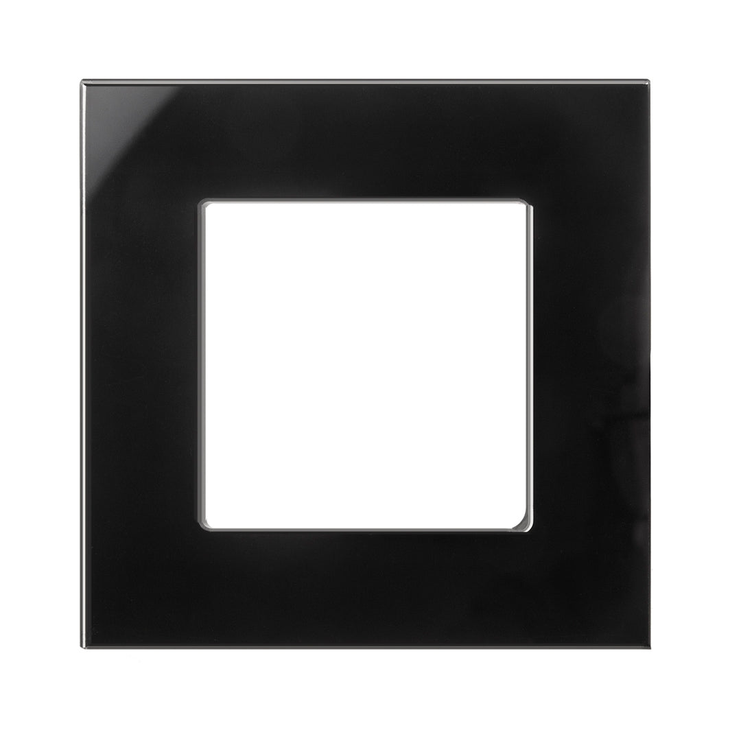 Moldura de vidro Maclean, simples, preta, 86x86mm, MCE730B
