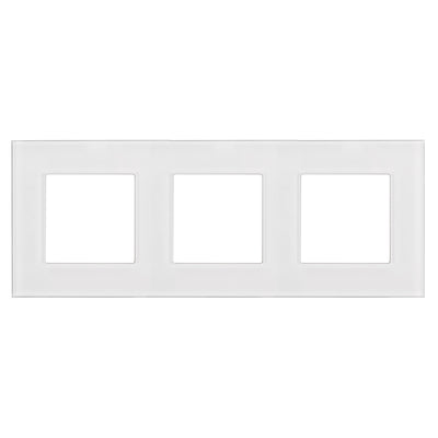 Marco de cristal Maclean, triple, blanco, 228x86mm, MCE731W