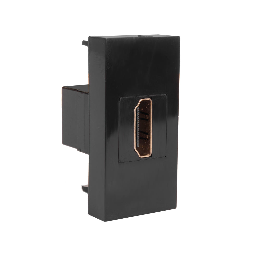Tomada de parede modular de montagem embutida HDMI (tomada HDMI, branca)