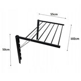Secador de parede Majka Secador de parede (100 cm, preto)