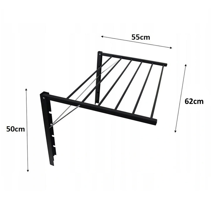 Secador de parede Majka (60cm, Prata)