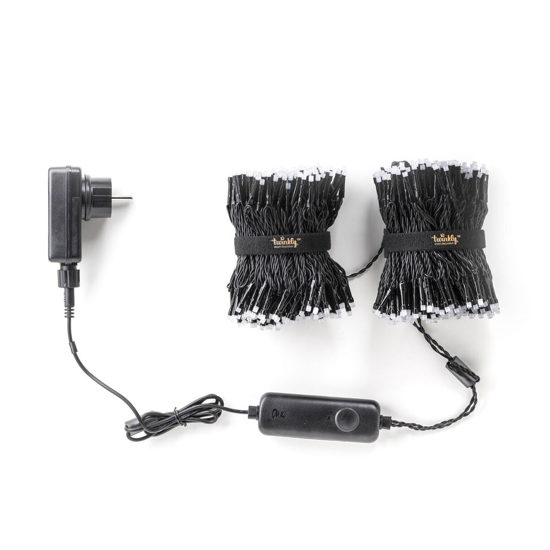 Luzes inteligentes para árvores de Natal com cordas cintilantes 600LED RGB 48m