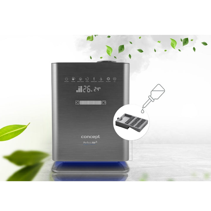 CONCEPT ZV2021 Humidificador Perfect Air Wifi Temporizador de Aromaterapia UV UVC Pantalla LED