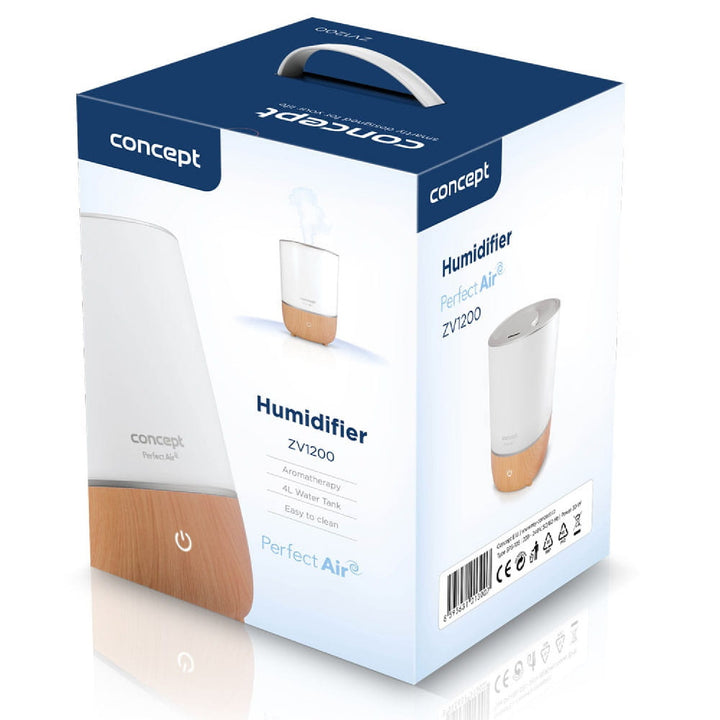 CONCEPT ZV1200 Umidificador de ar perfeito Difusor moderno de aromaterapia 4L 30 m2