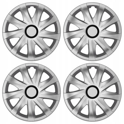 NRM 14" Tapacubos, - Juego completo de 4 piezas plateado - 14" pulgadas