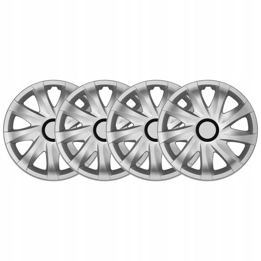 NRM Kando - Juego completo de tapacubos 4 piezas -plateado - 16" pulgadas