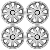 NRM Kando - Juego completo de tapacubos 4 piezas -plateado - 16" pulgadas