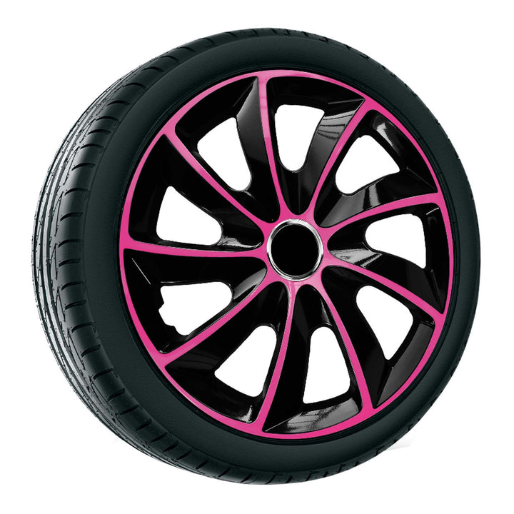 Calotas 17" NRM EXTRA STIG PINK BLACK rosa/preto 4 peças