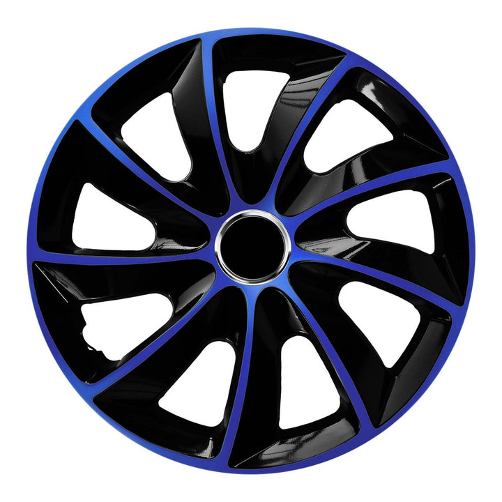 NRM - Tampões de roda Stig Extra 13" - Azul e Preto - Conjunto de 4 peças - ABS / Durável / Resistente
