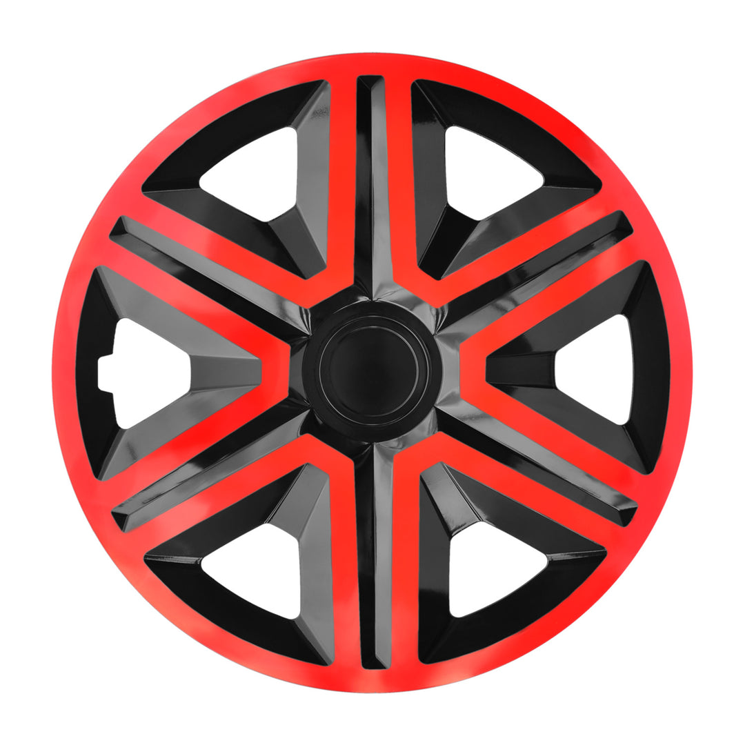 Tapones 16" NRM ACTION DOUBLECOLOR ROJO NEGRO 4 piezas