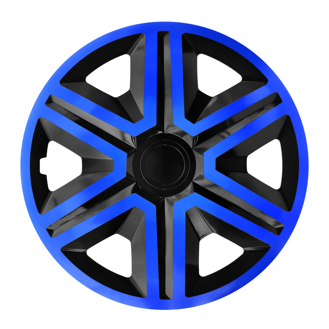 Protetores auriculares NRM Action de 14" com duas cores, azul e preto, 4 unidades