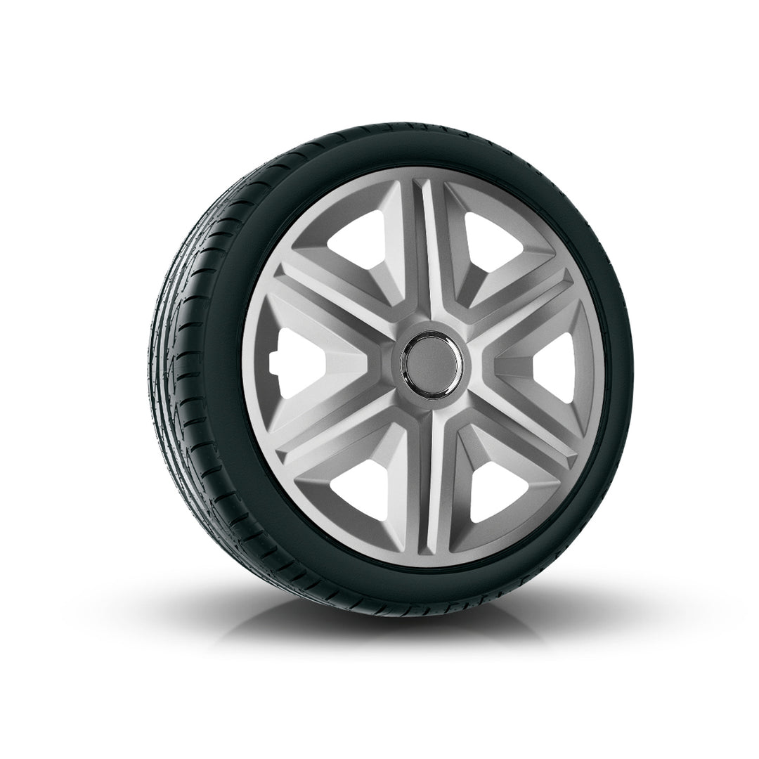 Tampões 16" NRM FAST SILVER LACADO PRATA 4 peças