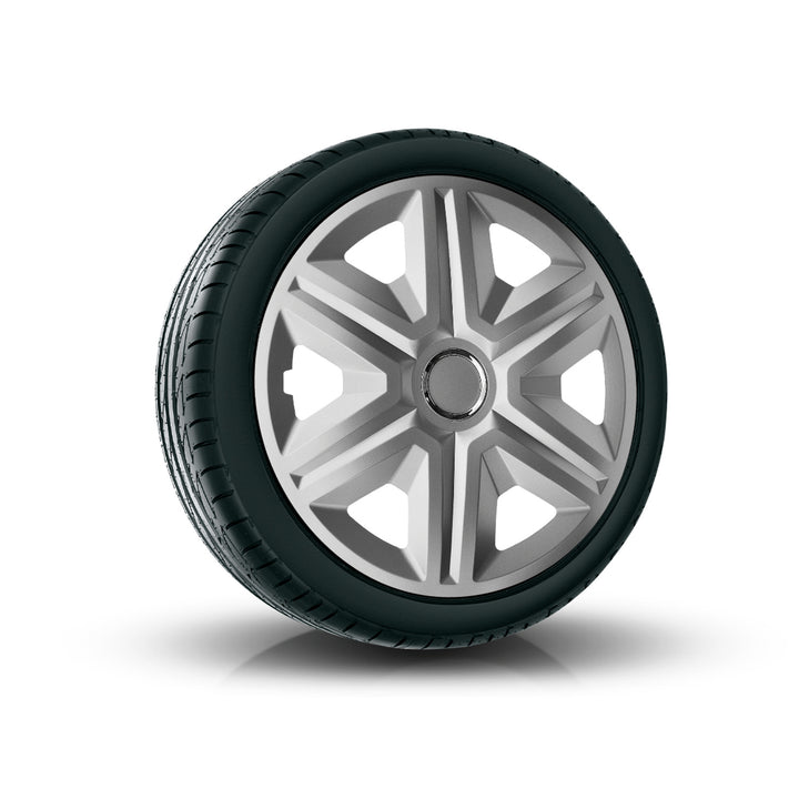 Tampões 16" NRM FAST SILVER LACADO PRATA 4 peças