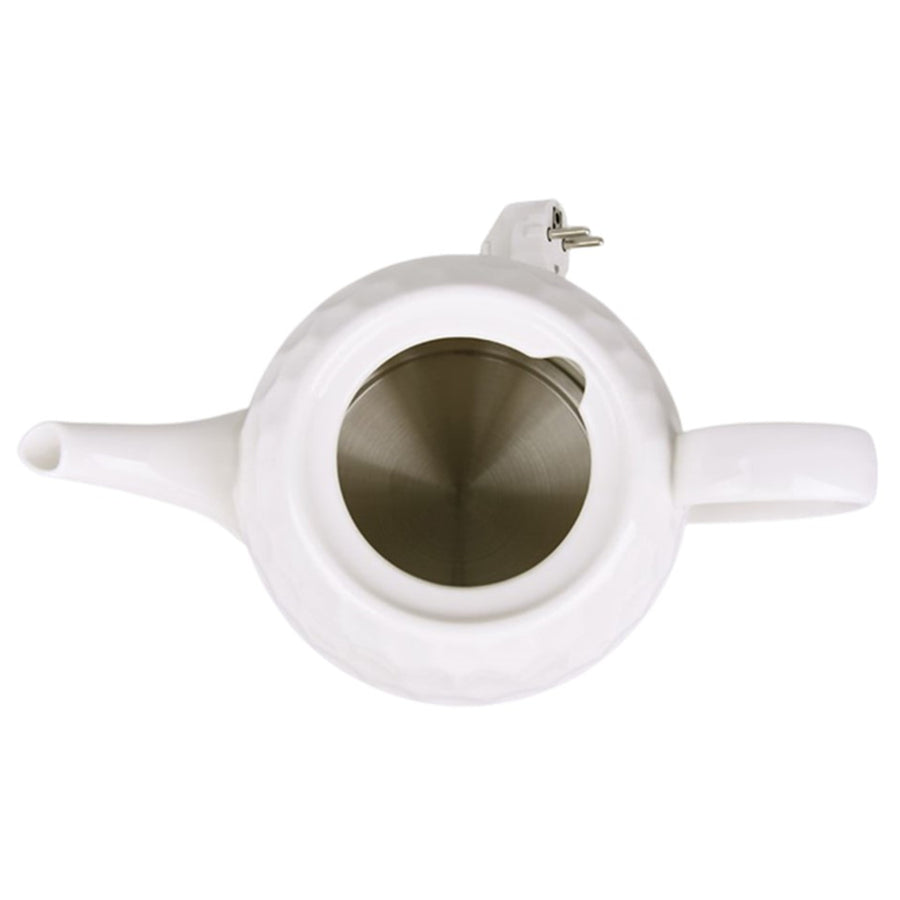 Chaleira elétrica de cerâmica Maestro 1L, base de 360 graus, desligamento automático, 220-240 V, ~50 Hz, 1000 W, cerâmica branca
