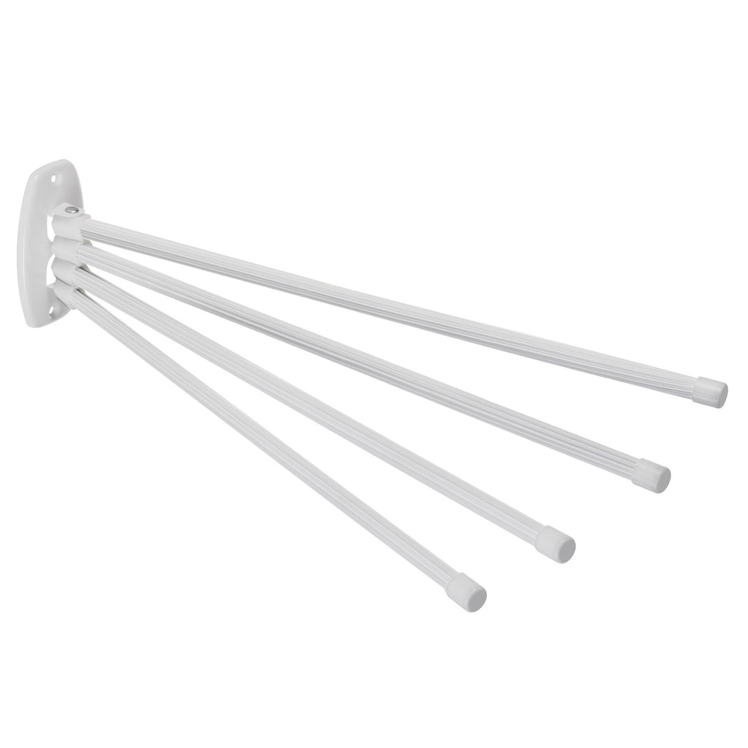 Barra de toalha com 4 braços móveis 45cm incl. kit de montagem branco