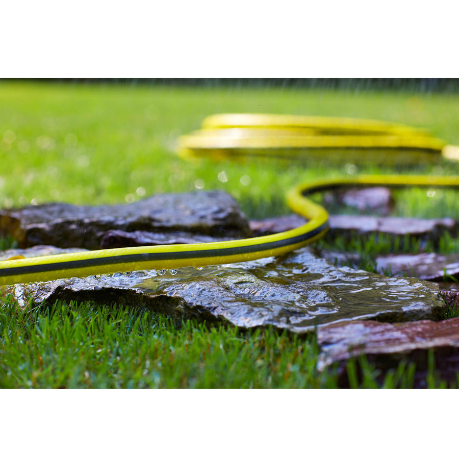 Mangueira de água de 3 camadas Mangueira de jardim Flexível Irrigação Cross Trançado Mangueira Flexível de Poliéster Resistente a UV 25 Bar 3/4" 30m
