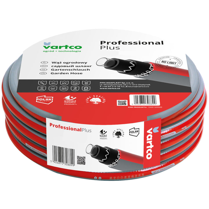 Mangueira de jardim flexível, resistente aos raios UV, 30 bar, 3/4" e 30 m, mangueira de água de 6 camadas, anti-torção