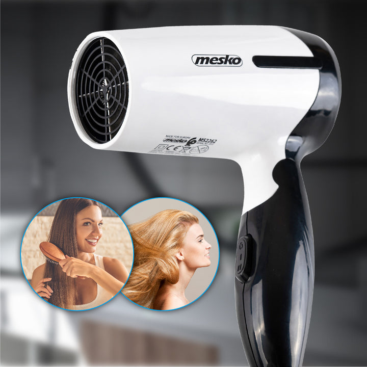 Secador de viagem Mesko MS 2262 com alça dobrável 1000W