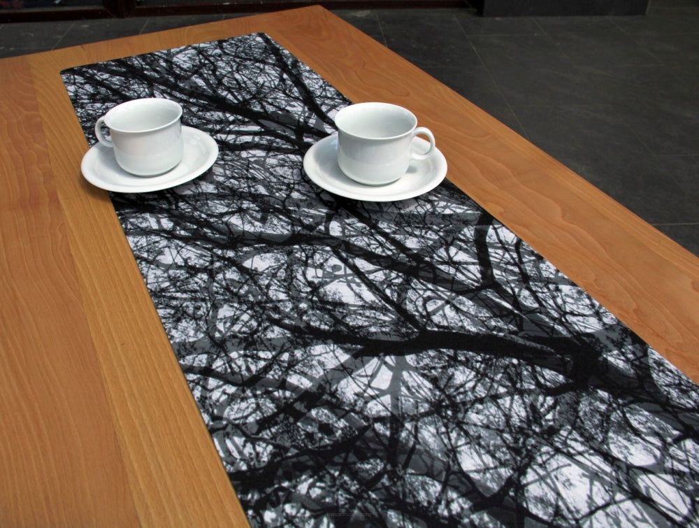 Fita de feltro para corredor de mesa com decoração de mesa de design fácil de cuidar para serenidade de 95 x 33 cm