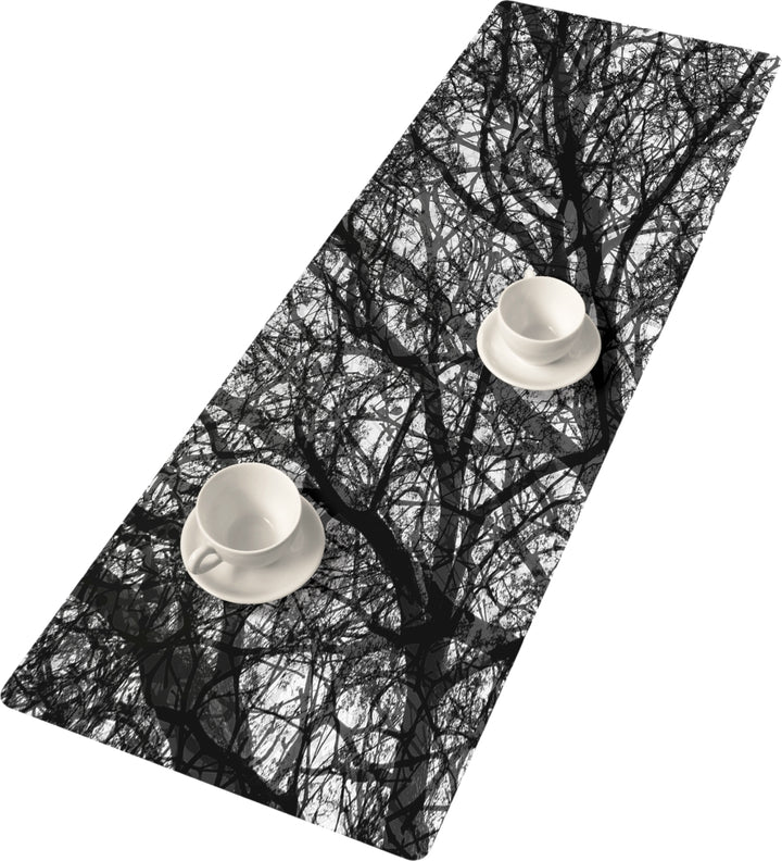 Fita de feltro para corredor de mesa com decoração de mesa de design fácil de cuidar para serenidade de 95 x 33 cm
