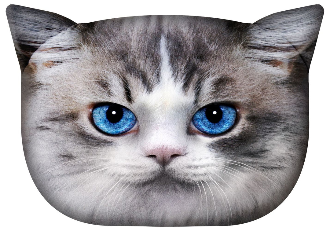 Almofada de design com motivo de gato Almofada decorativa com zíper oculto e enchimento Almofada Lua