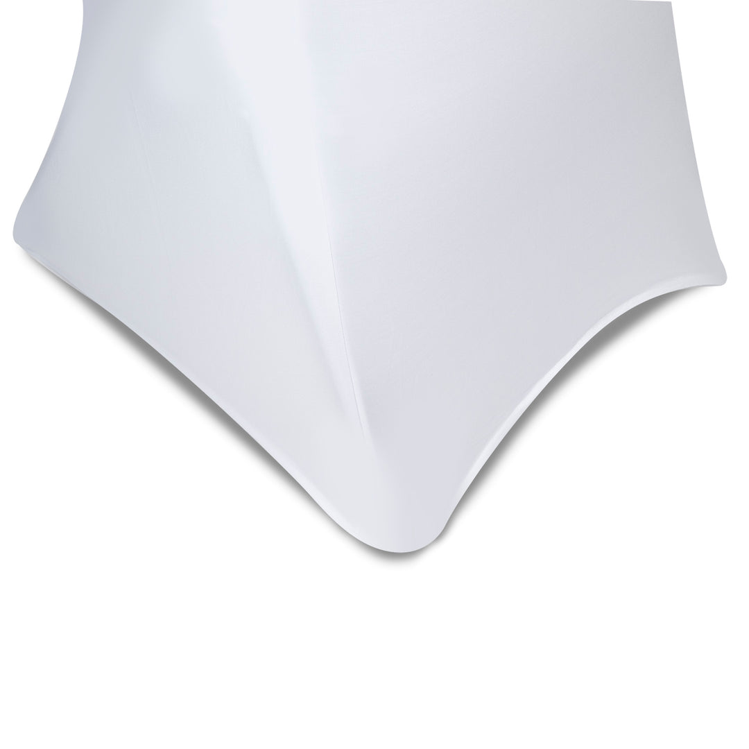 Funda para silla de catering verde-azul blanca, 88x50x45cm, Spandex, GB374