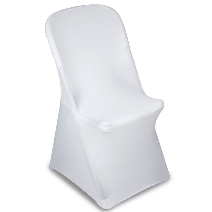 Funda para silla de catering verde-azul blanca, 88x50x45cm, Spandex, GB374