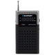 Radio de bolsillo AM/FM Radio portátil Antena telescópica Tamaño de bolsillo Altavoz incorporado de 1,5" Funciona con pilas