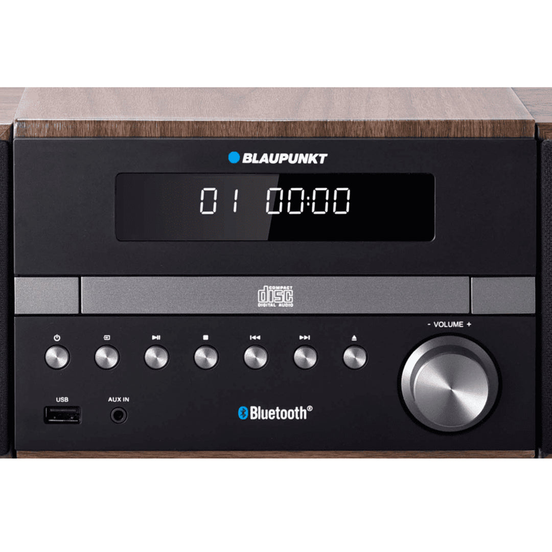 Sistema estéreo micro HiFi com Bluetooth e controle remoto Sistema compacto Rádio FM 2x50W AUX Tela LED CD Player CD/-R/-RW/MP3/WMA